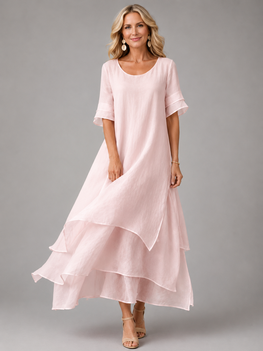 Liora | Ruffled Flowing Maxi Dress