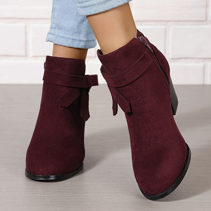 Léa | Elegant Ankle Boots with Stable Heel