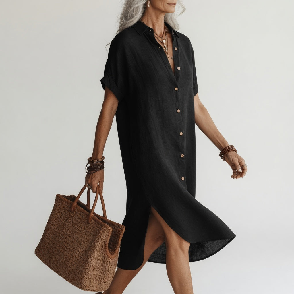 Évanélie™ | Effortless Shirt Dress