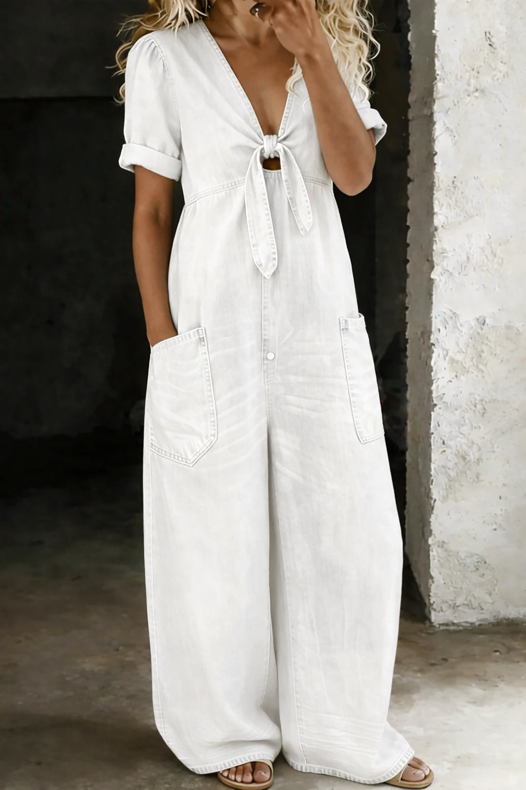 Maya™ | Effortless V-Neck Jumpsuit