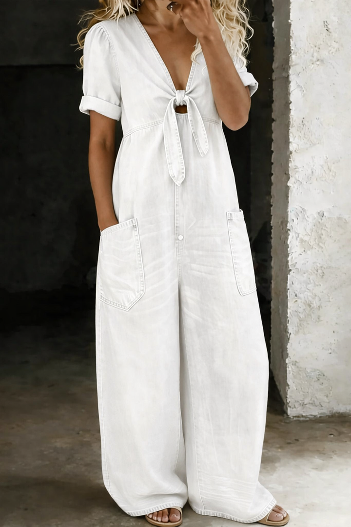 Maya™ | Effortless V-Neck Jumpsuit