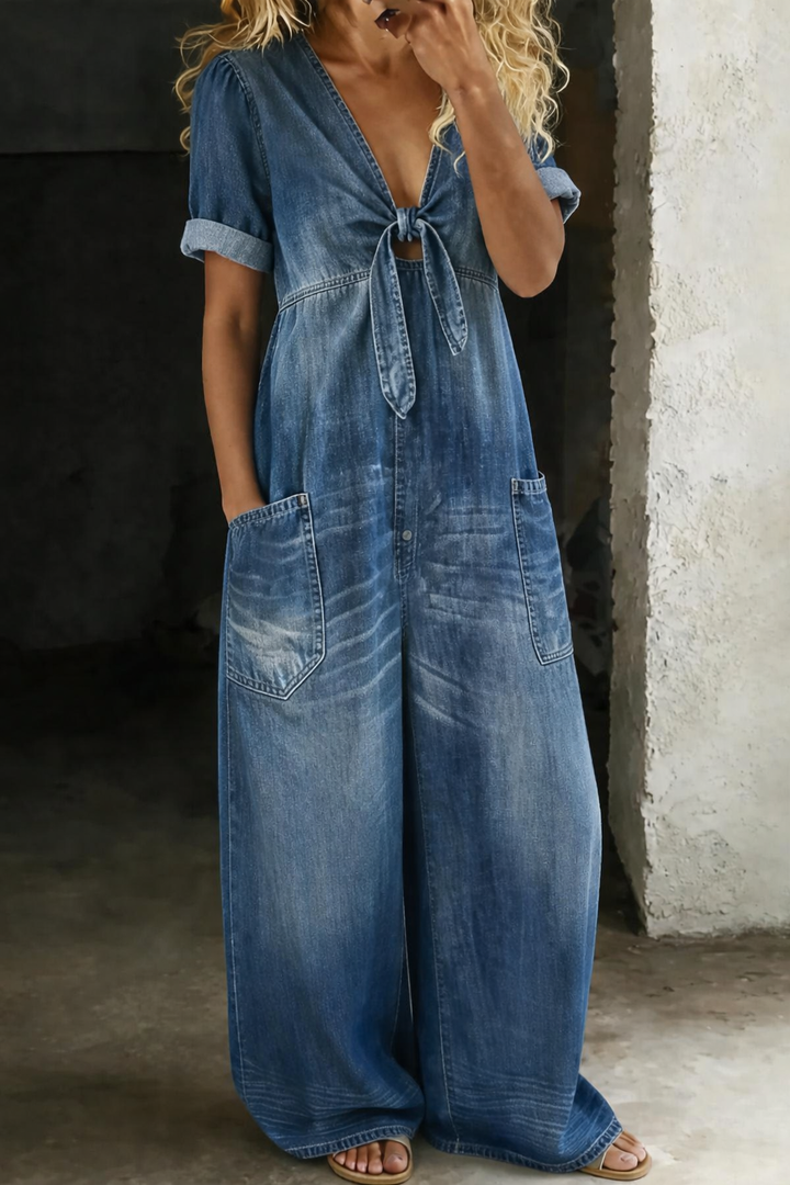 Maya™ | Effortless V-Neck Jumpsuit