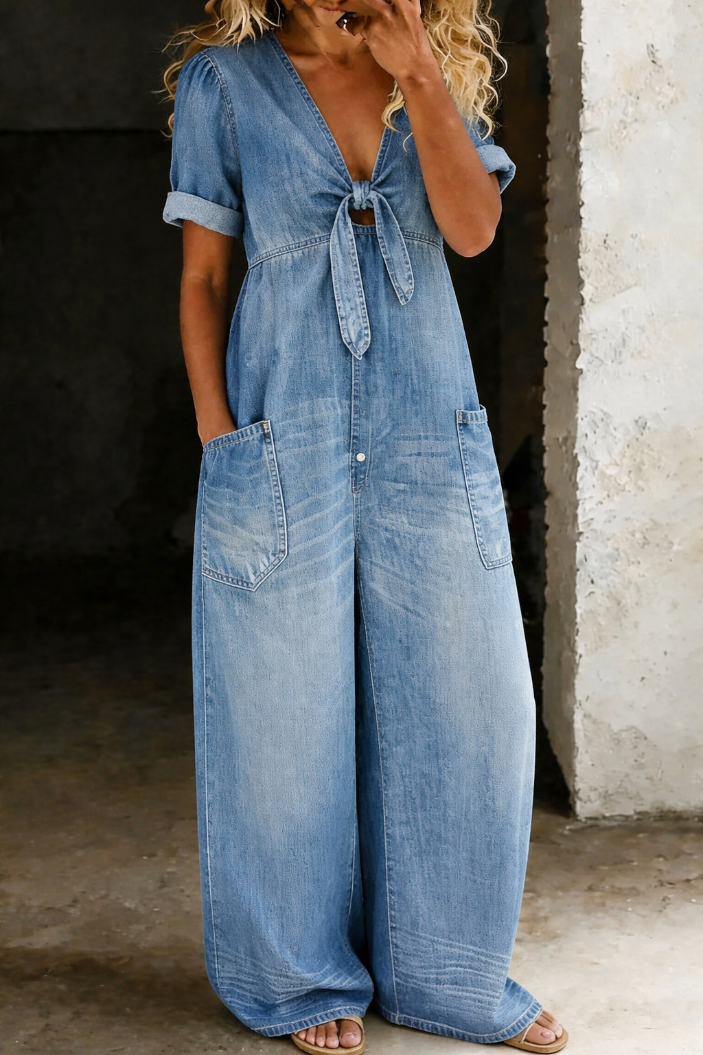 Maya™ | Effortless V-Neck Jumpsuit