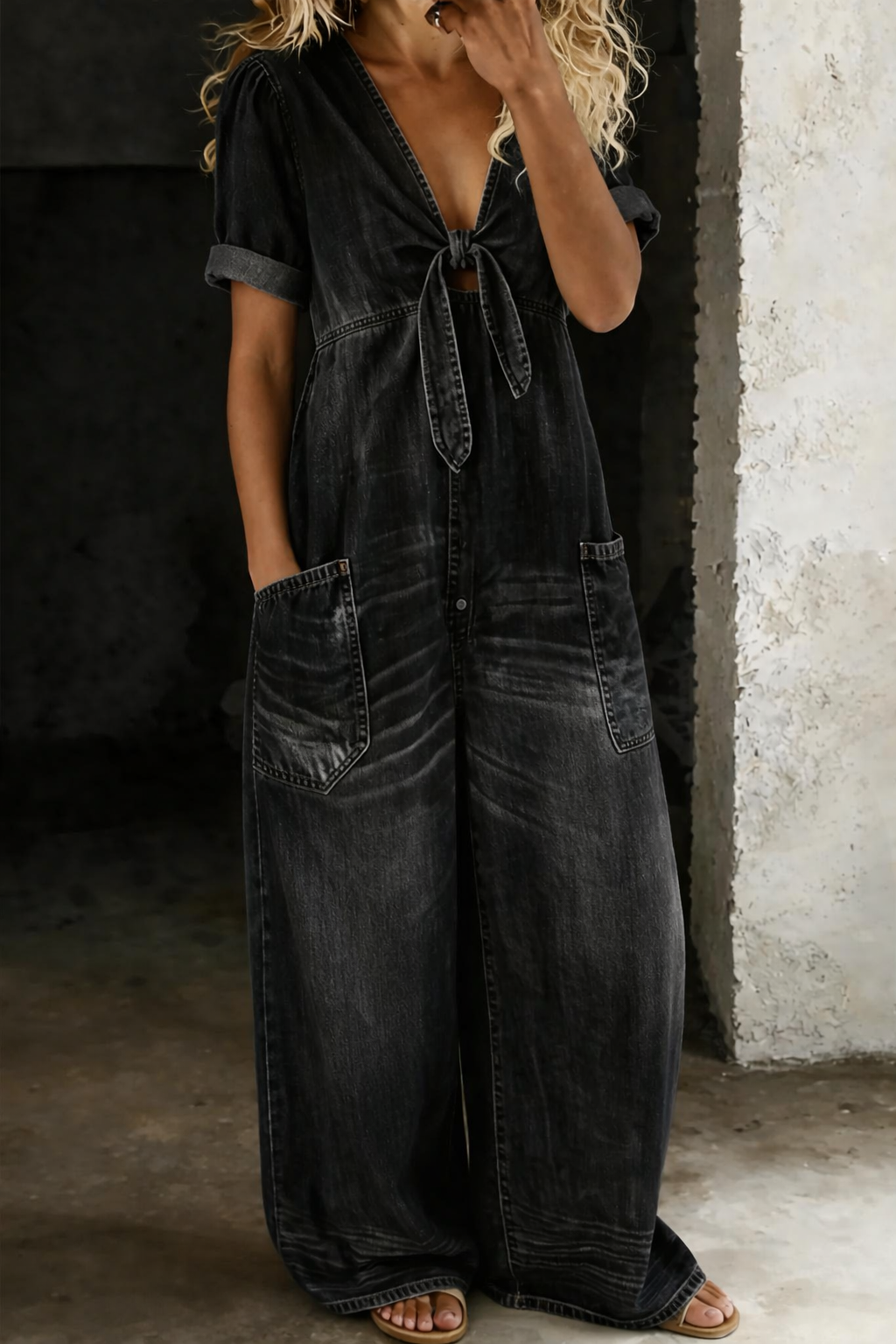 Maya™ | Effortless V-Neck Jumpsuit
