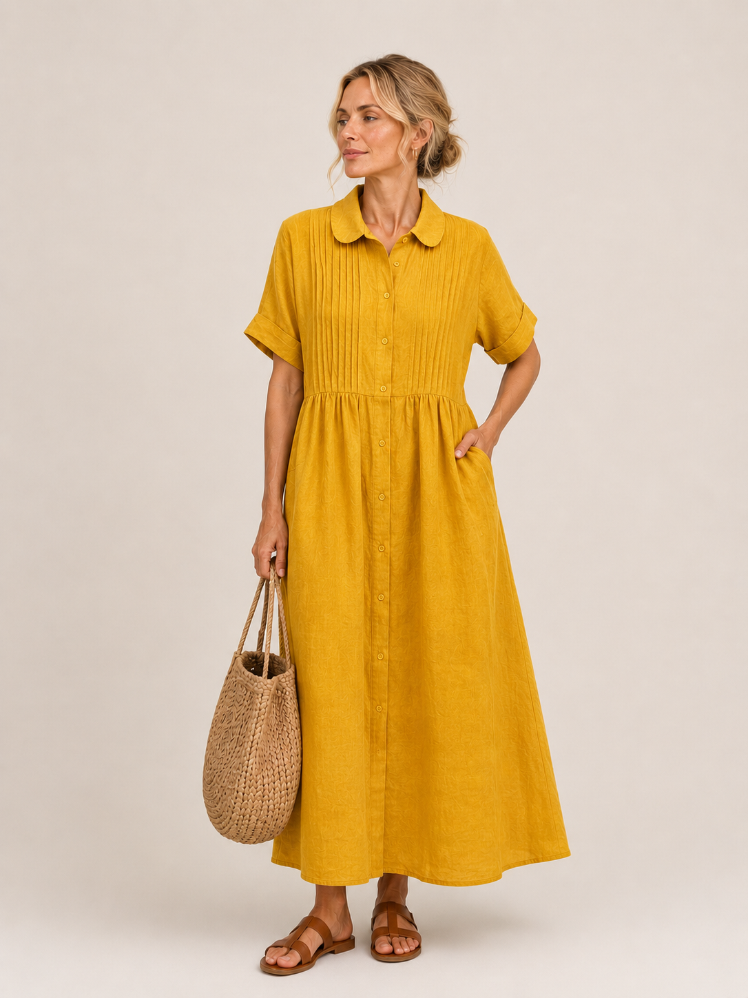 Capri™ | Effortless Shirt Midi Dress