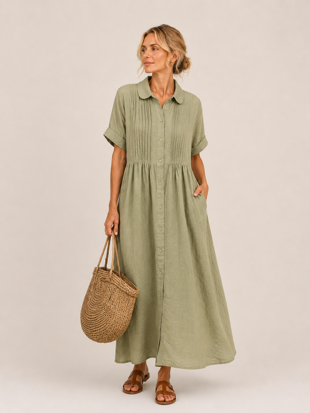 Capri™ | Effortless Shirt Midi Dress