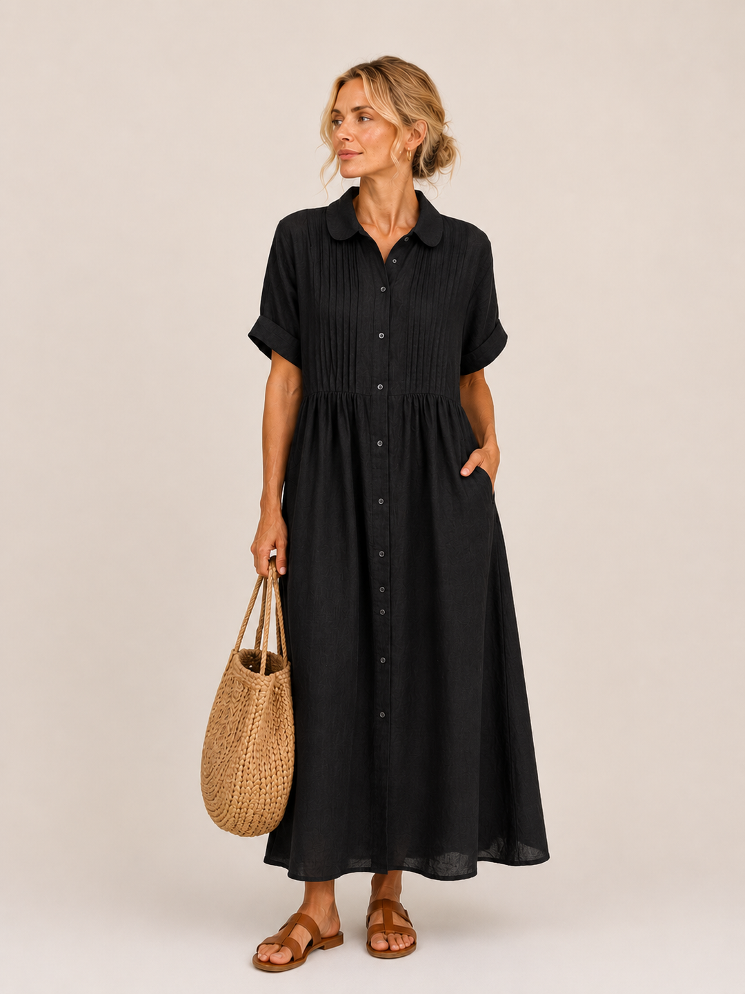 Capri | Vestido Midi Camisero Veraniego