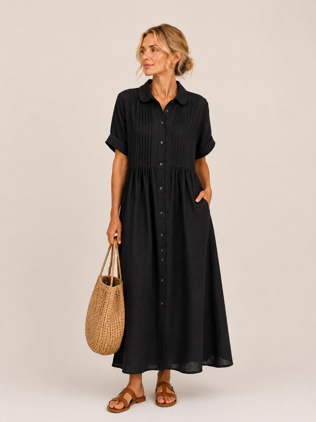 Capri™ | Effortless Shirt Midi Dress