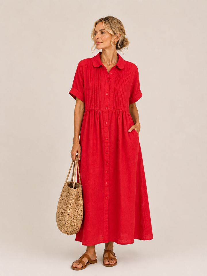 Capri | Vestido Midi Camisero Veraniego