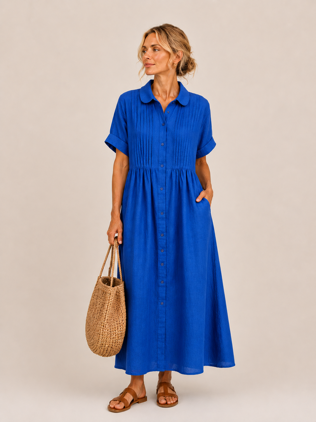 Capri™ | Effortless Shirt Midi Dress