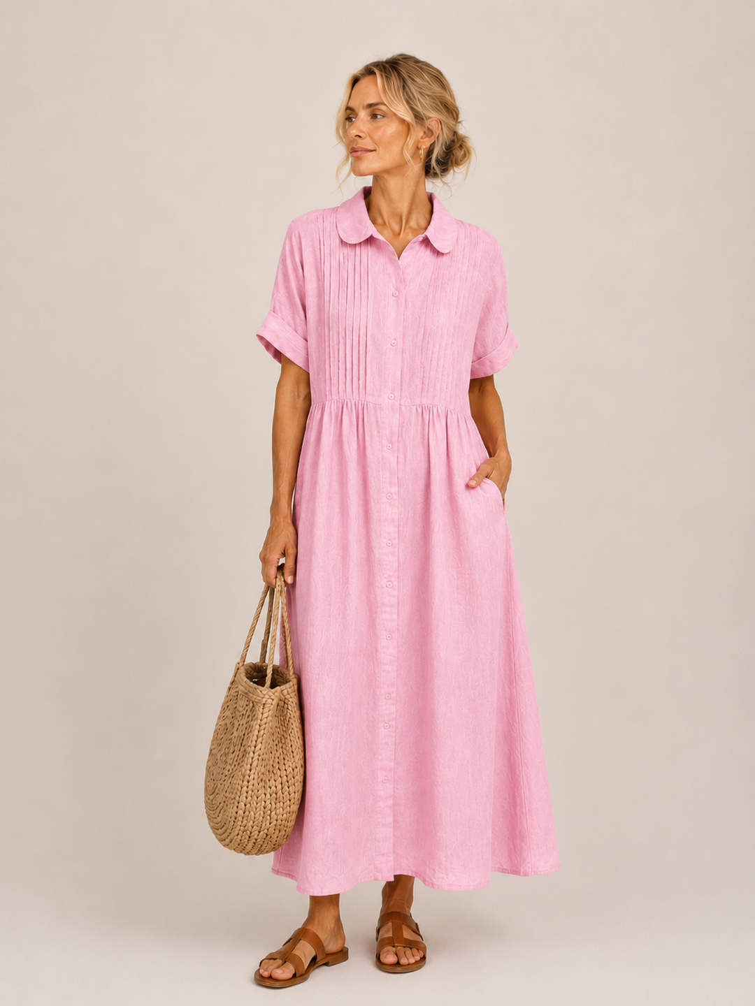 Capri | Vestido Midi Camisero Veraniego