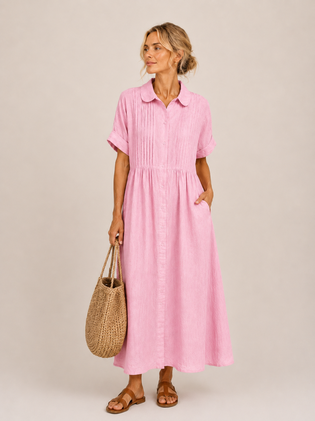 Capri™ | Effortless Shirt Midi Dress