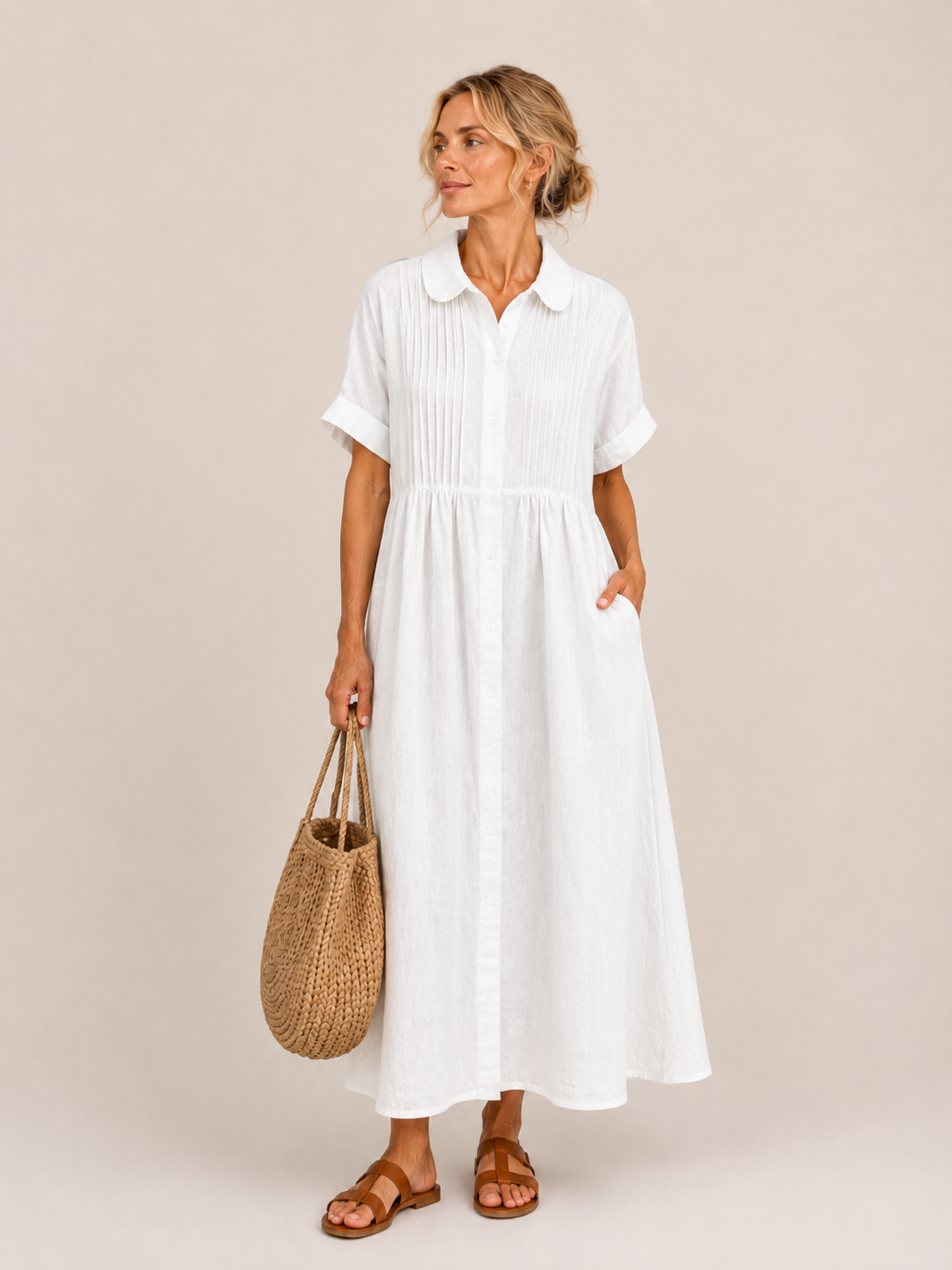 Capri™ | Effortless Shirt Midi Dress