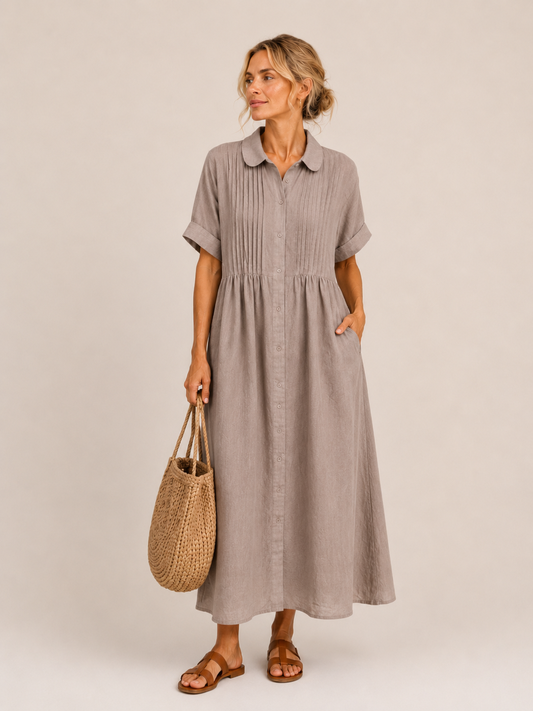 Capri™ | Effortless Shirt Midi Dress