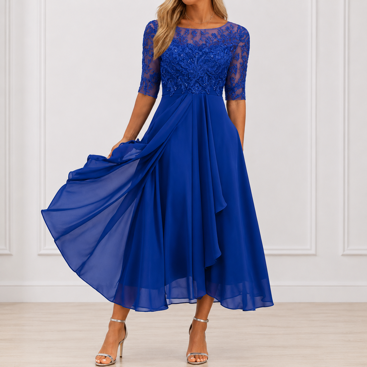 Marie™ | Elegant Lace Occasion Dress
