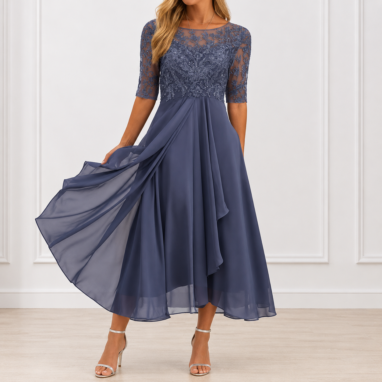 Marie™ | Elegant Lace Occasion Dress