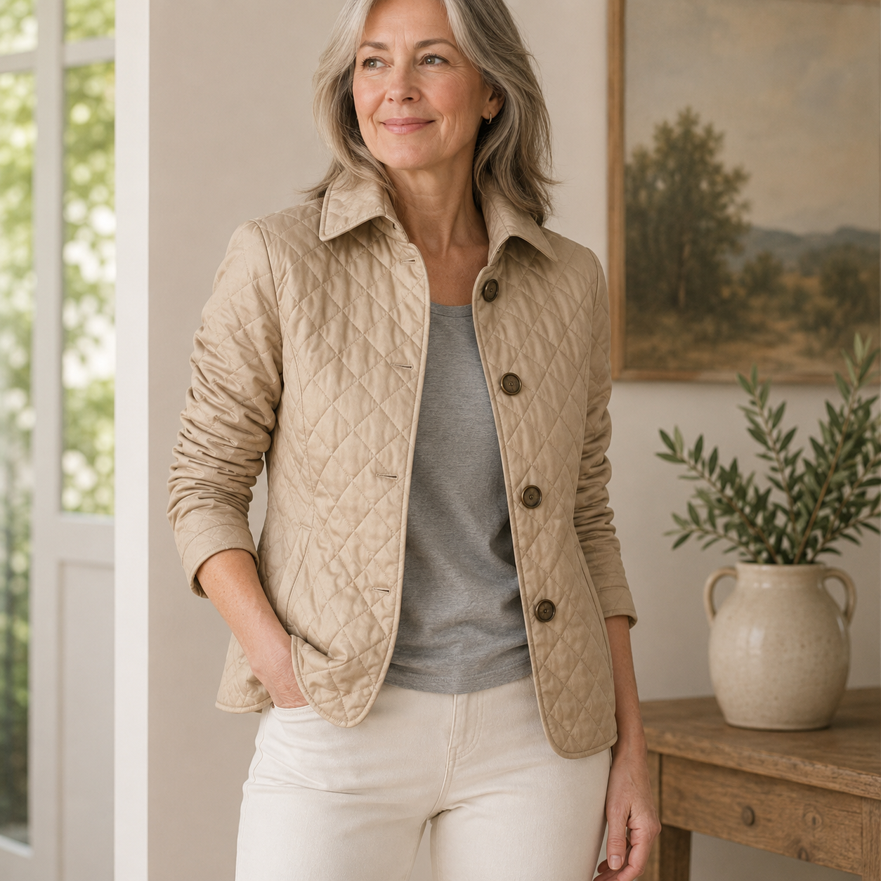 Chloé | Quilted Mid-Season Jacket
