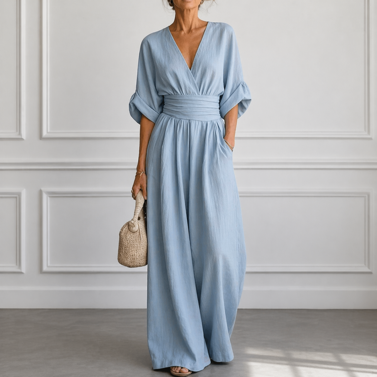 Cheska™ | Elegant Wide-Leg Jumpsuit