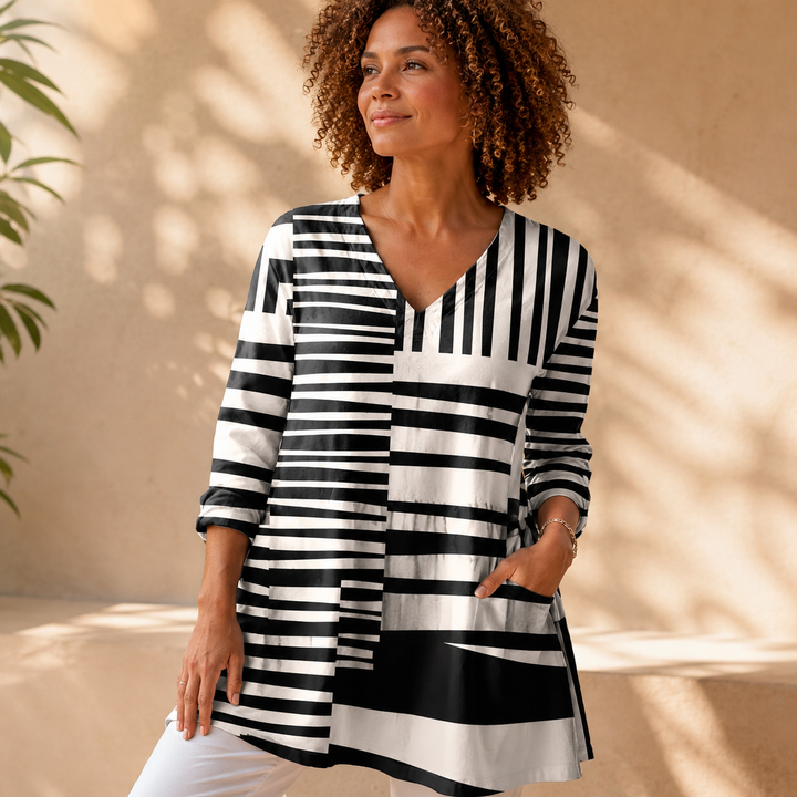 Willow| Long Blouse with V-Neck