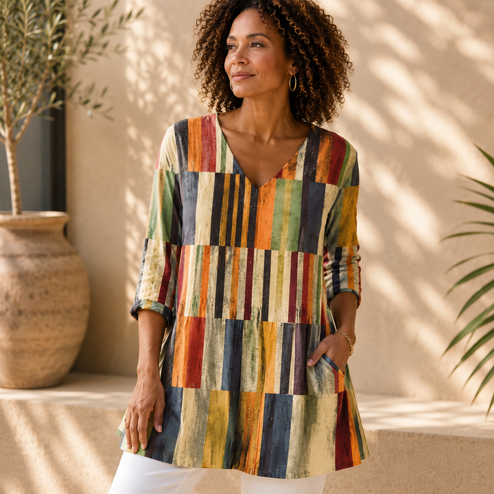 Willow| Long Blouse with V-Neck