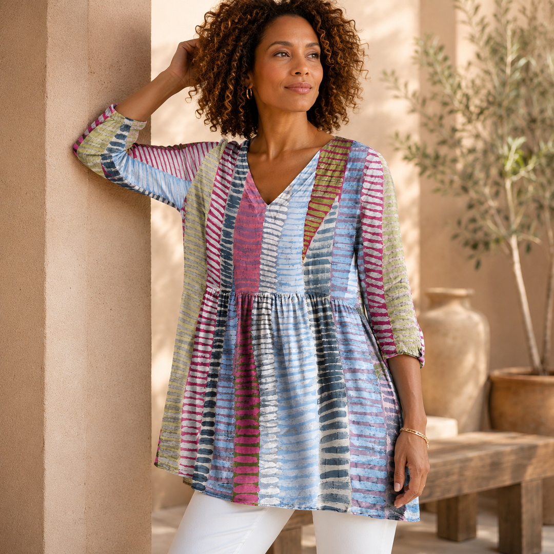 Willow| Long Blouse with V-Neck