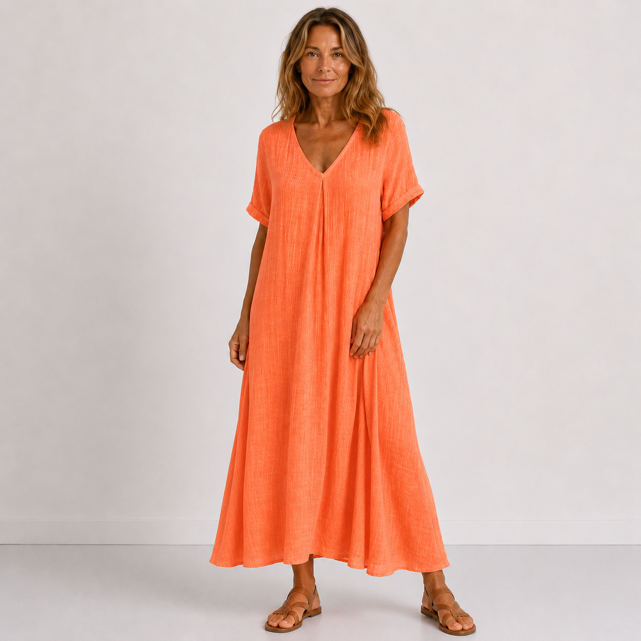 Violette™ | Effortless Linen Maxi Dress