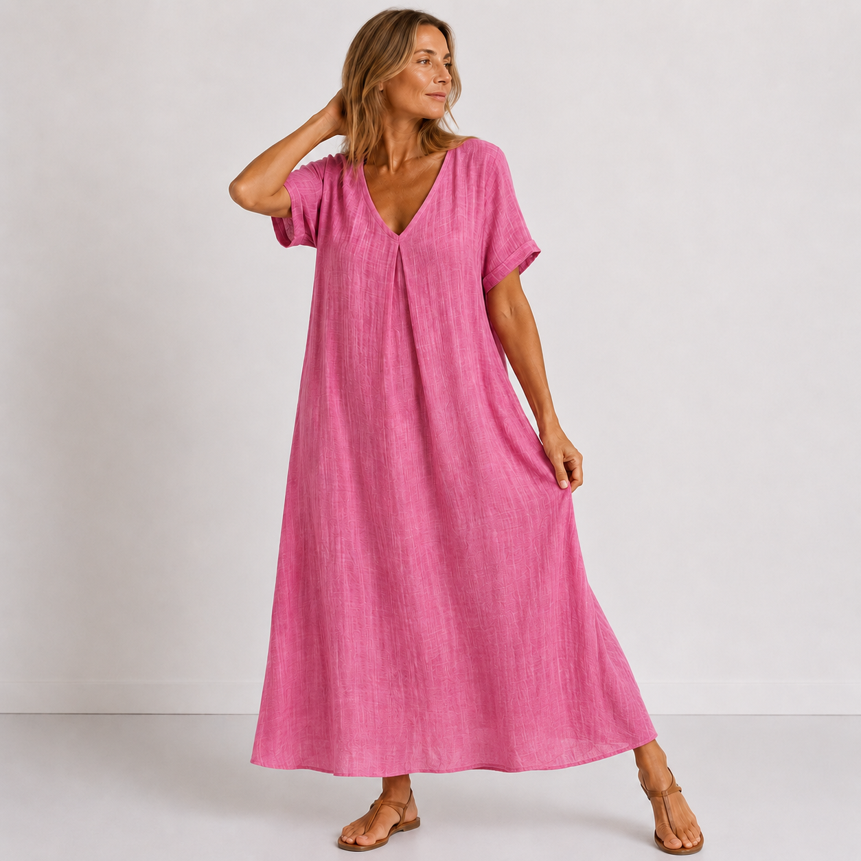 Violette™ | Effortless Linen Maxi Dress