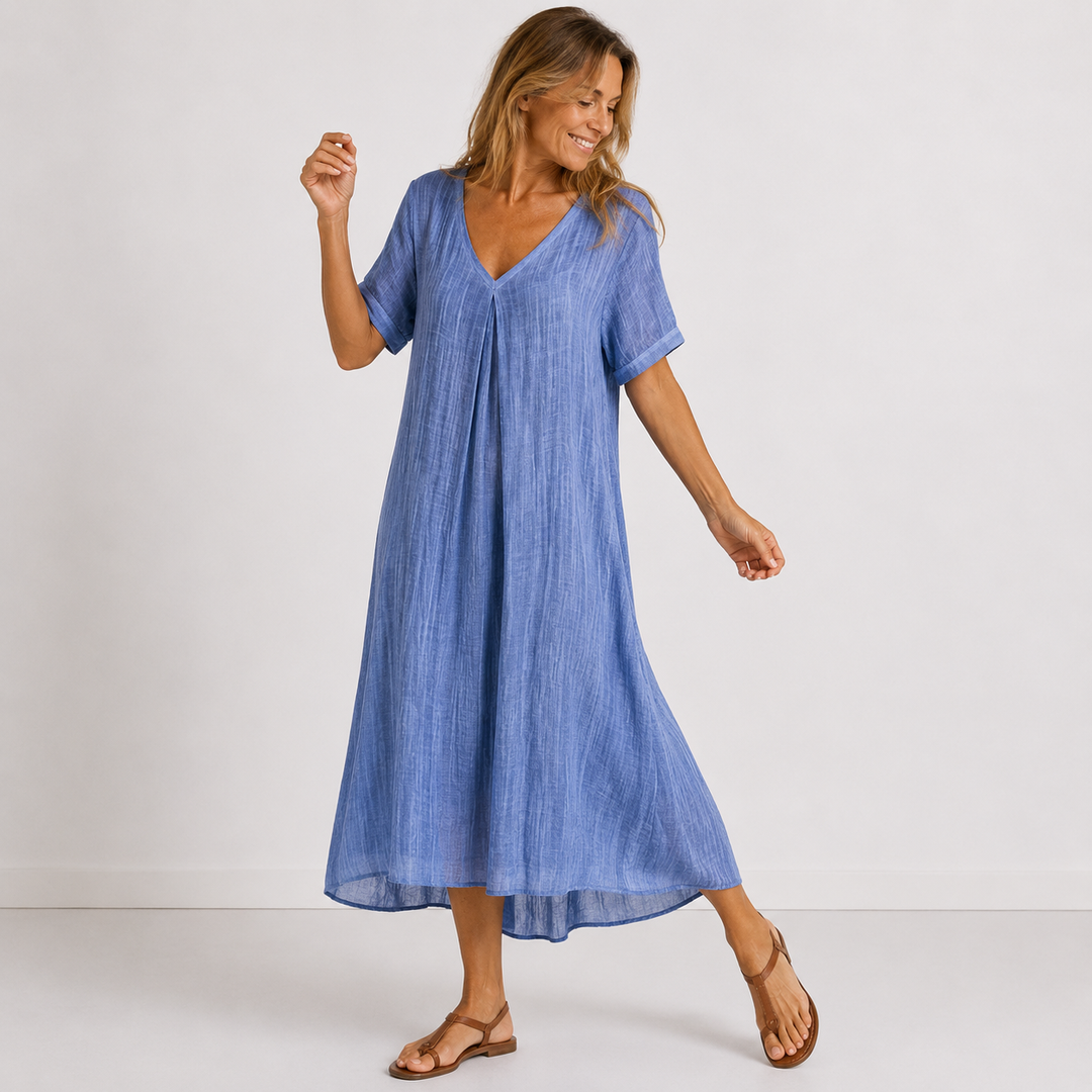 Violette™ | Effortless Linen Maxi Dress