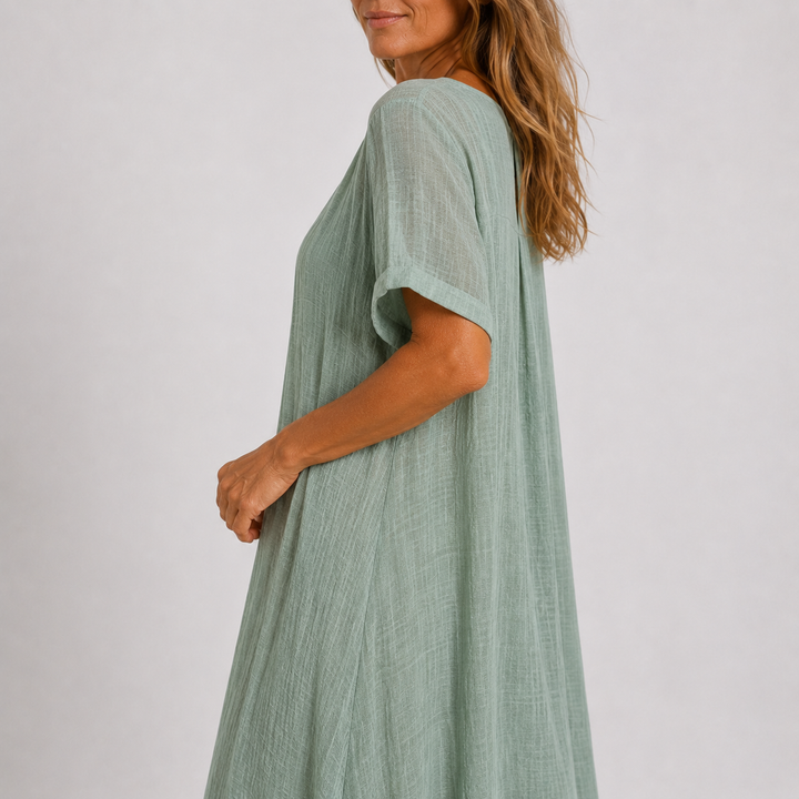 Violette™ | Effortless Linen Maxi Dress