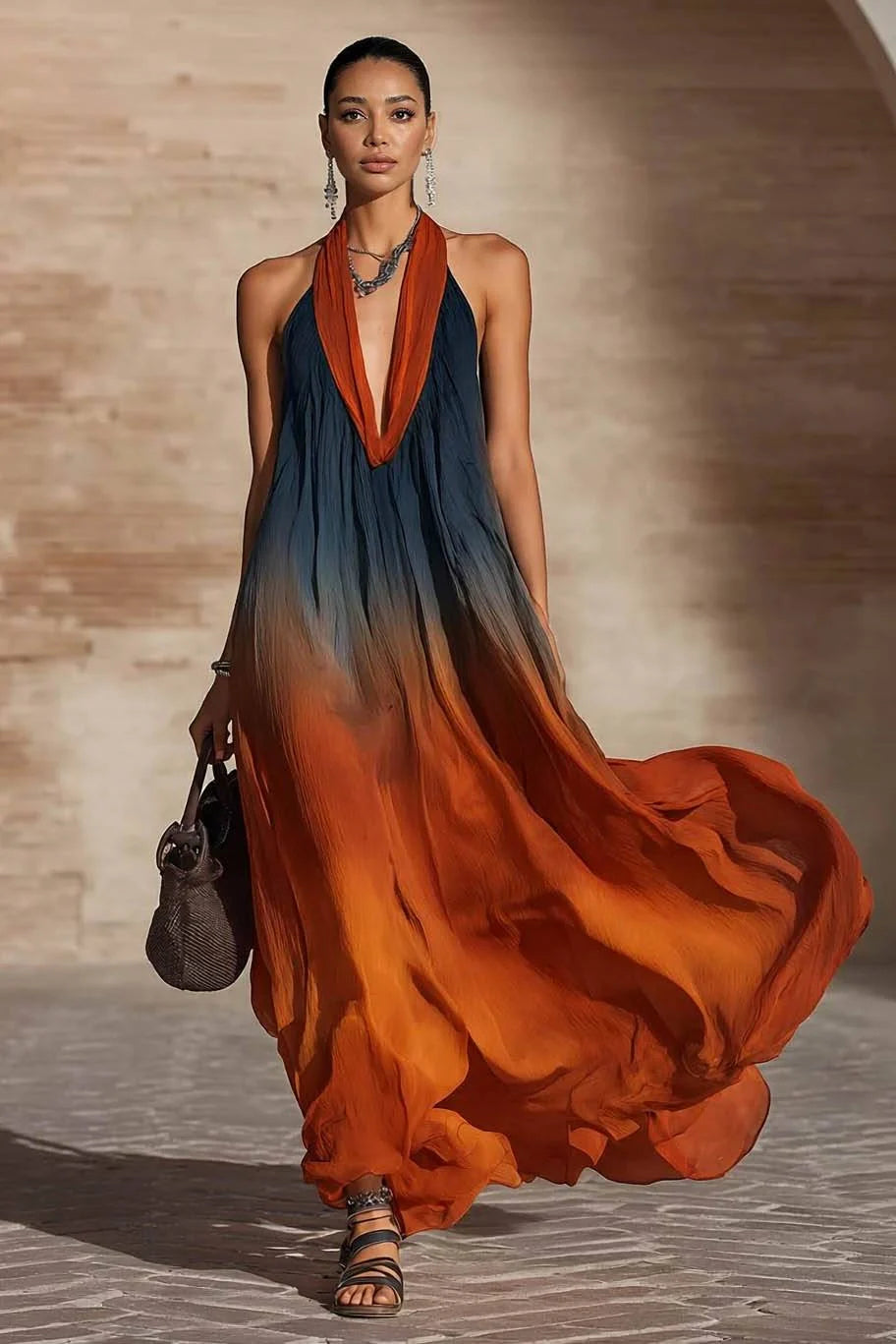 Zahara™ | Sunset Ombre Maxi Dress
