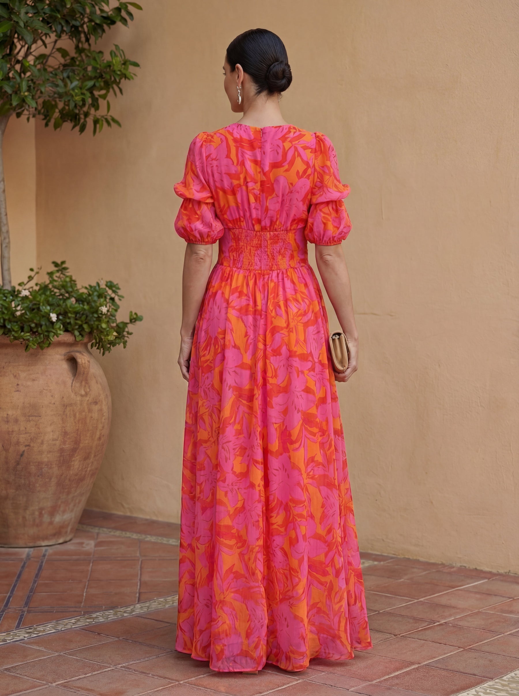 Olvera™ | Vibrant Floral Maxi Dress