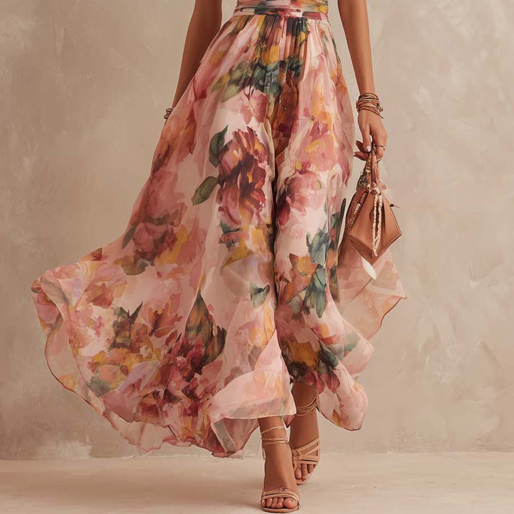 Elwira | One-Shoulder Floral Dress