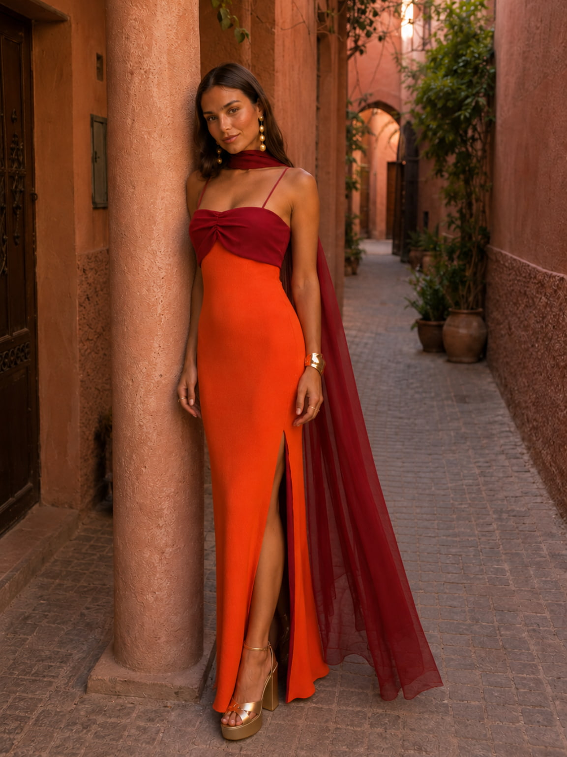 Rosalie | Draped Strapless Maxi Dress