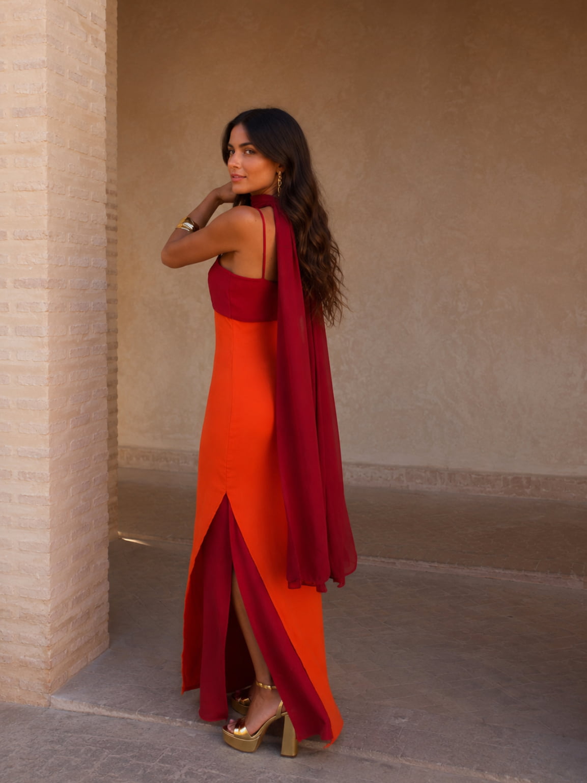 Rosalie | Draped Strapless Maxi Dress