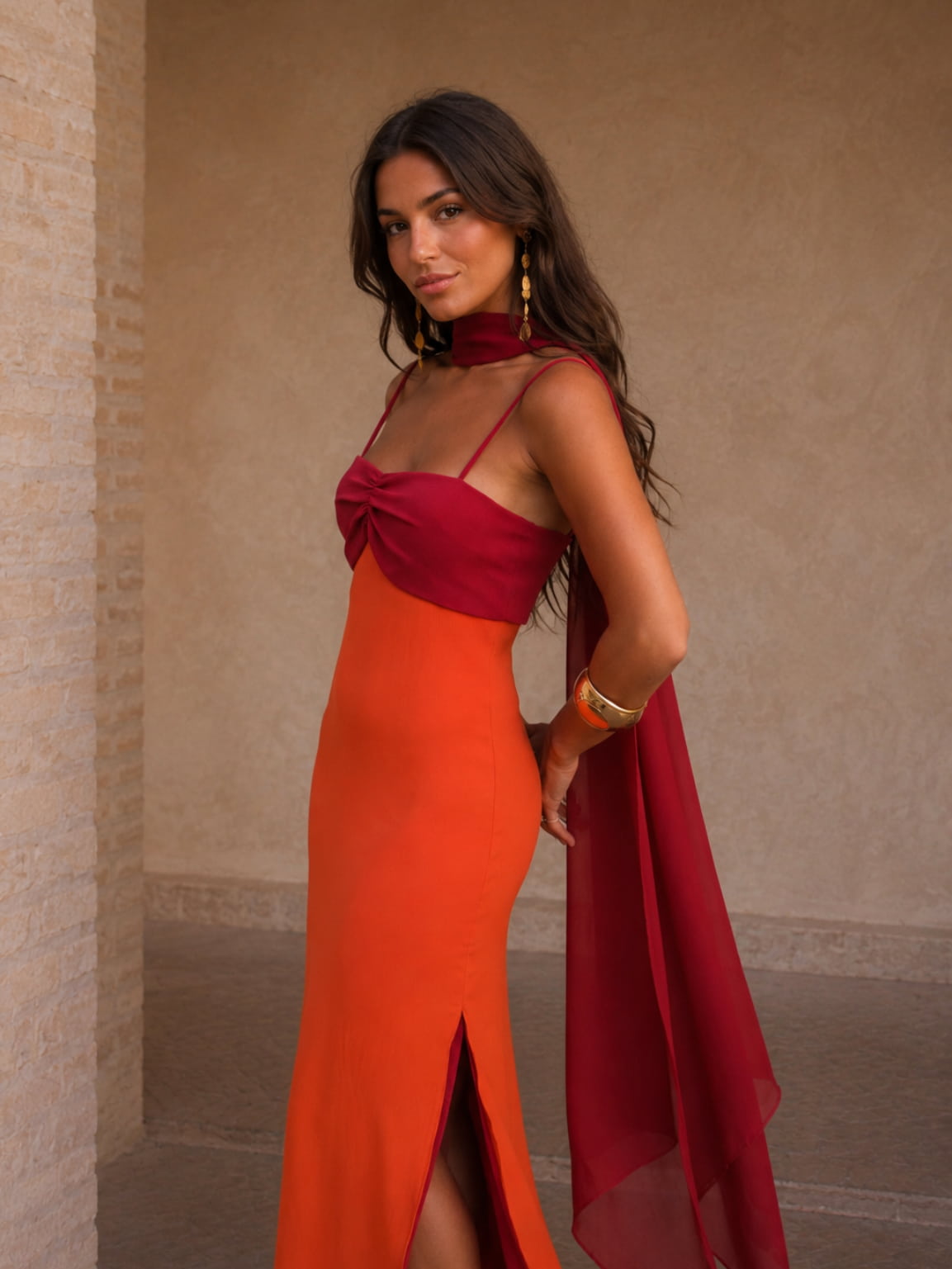 Rosalie | Draped Strapless Maxi Dress
