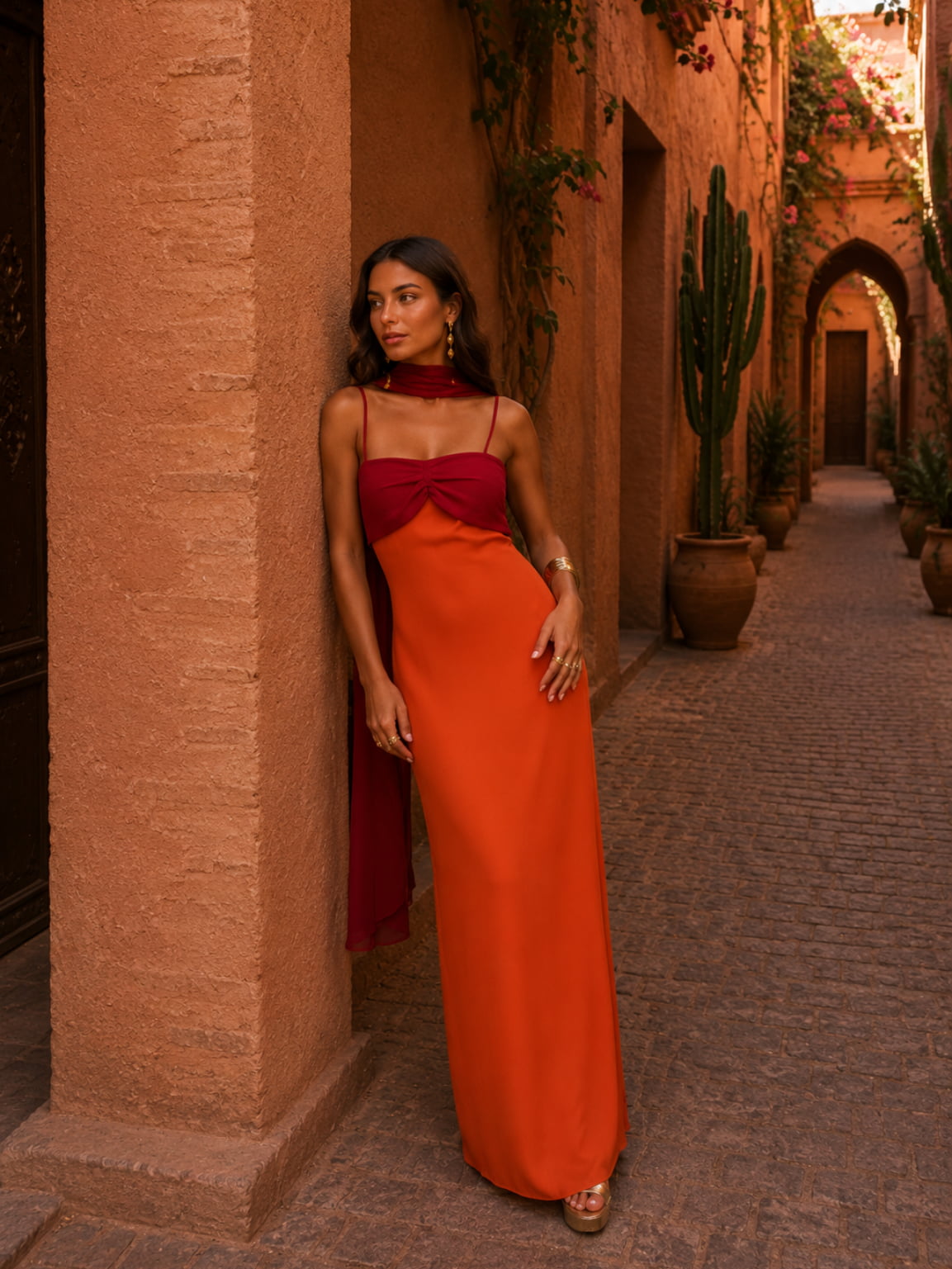 Rosalie | Draped Strapless Maxi Dress