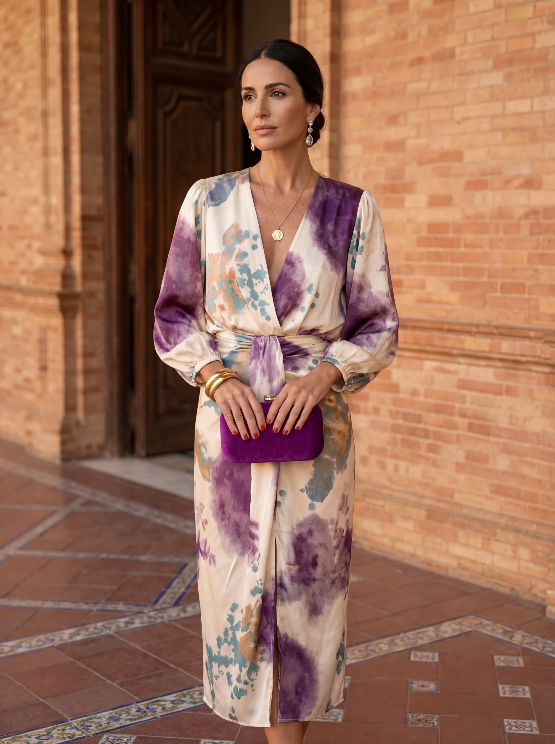 Beatrix | Watercolor Print Dress