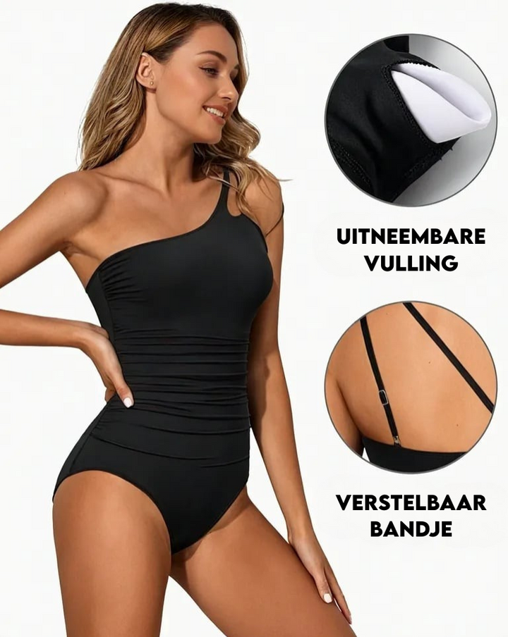 BÉIBHINN | ELEGANT ONE-SHOULDER SWIMSUIT