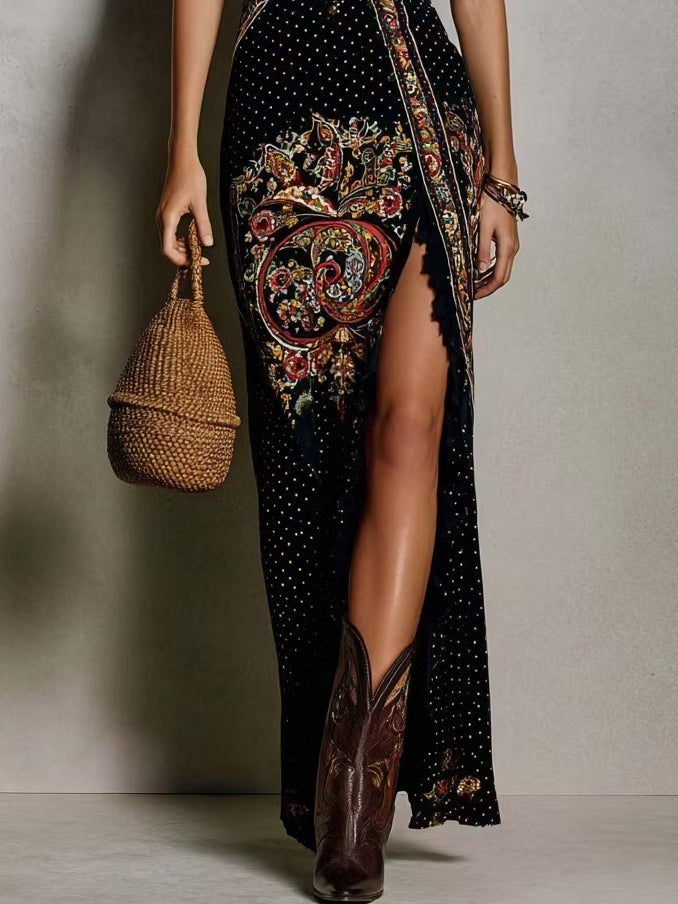 Sienna™ | Bohemian Printed Maxi Dress
