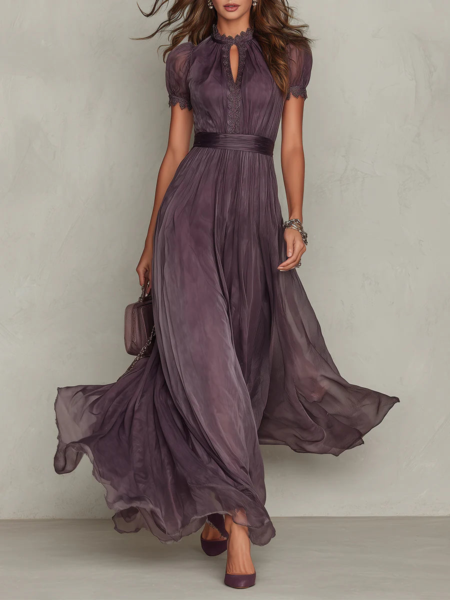 Valentina | Deep Purple Maxi Dress