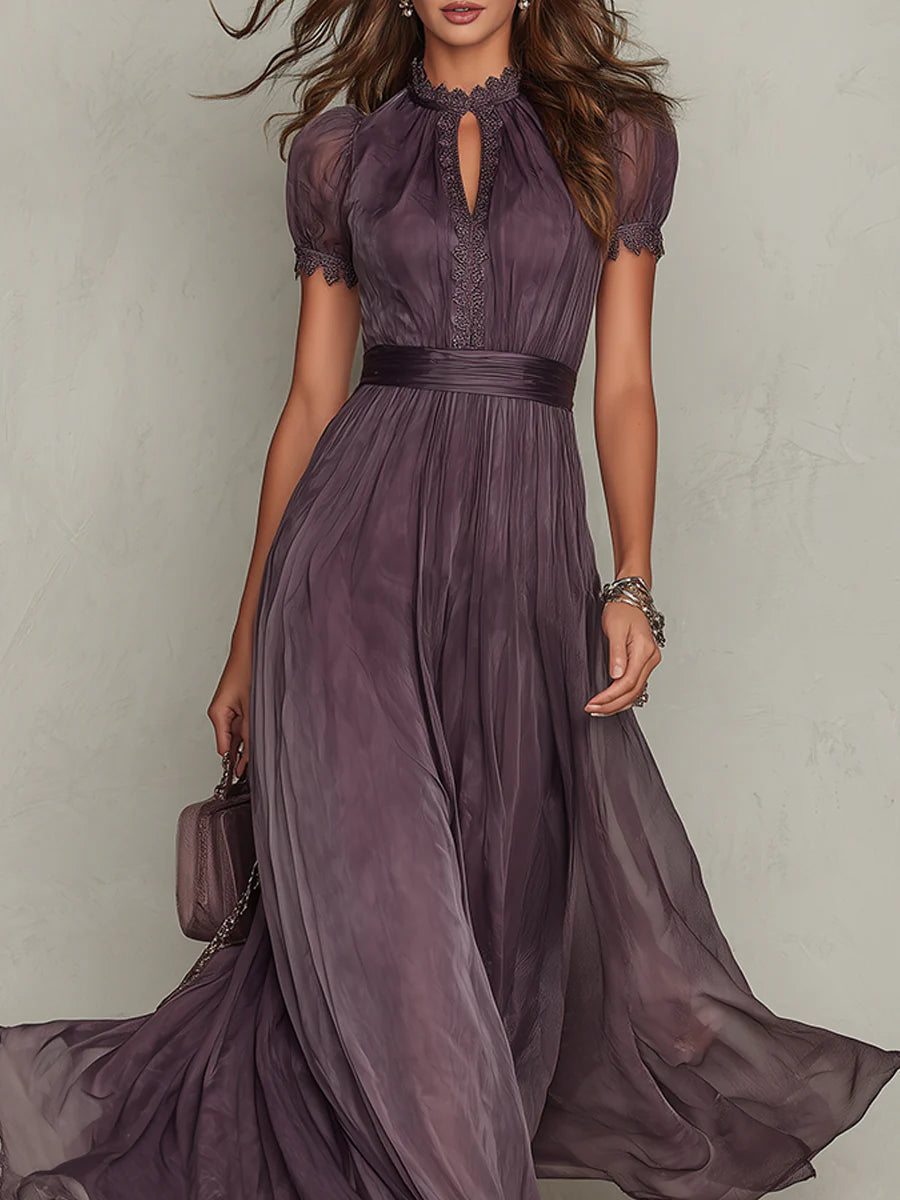 Valentina | Deep Purple Maxi Dress