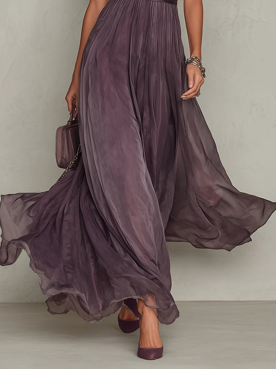 Valentina | Deep Purple Maxi Dress