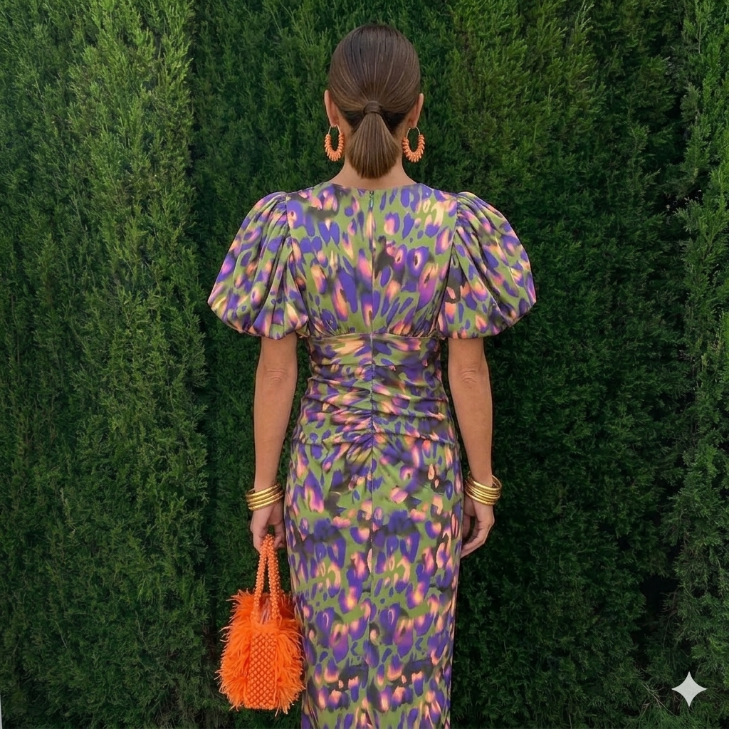 Tora™ | Graceful Pleated Sleeve Dress