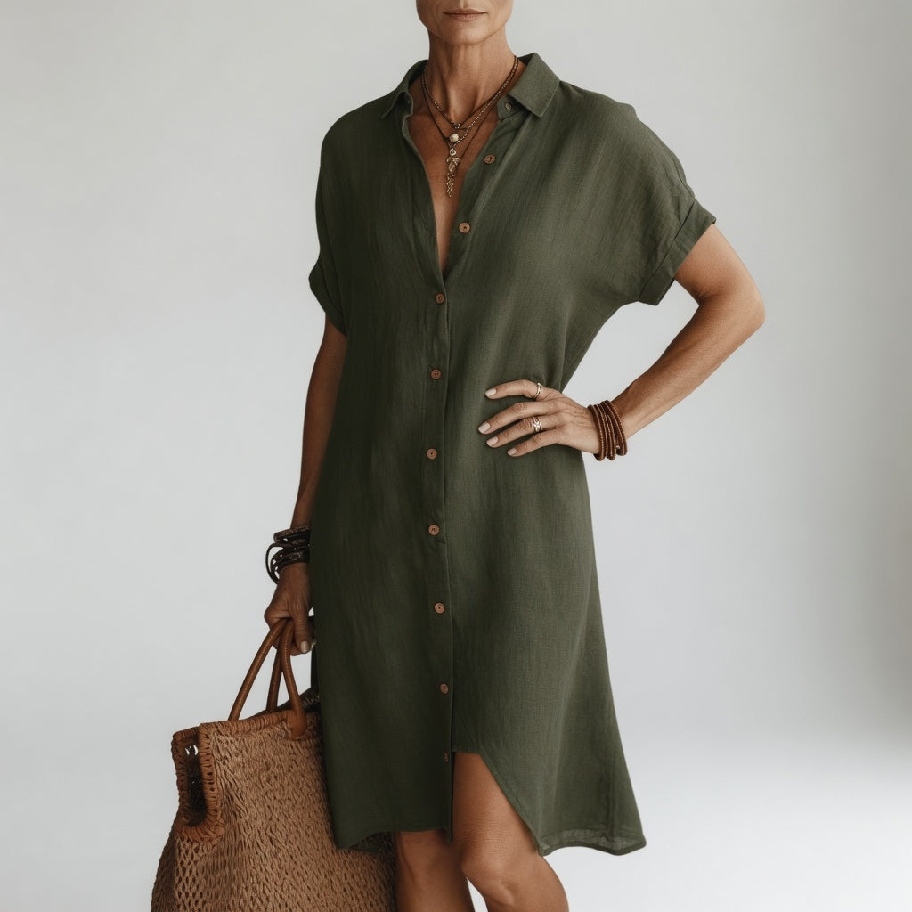 Évanélie™ | Effortless Shirt Dress