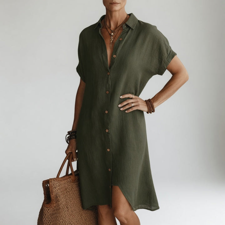 Évanélie™ | Effortless Shirt Dress