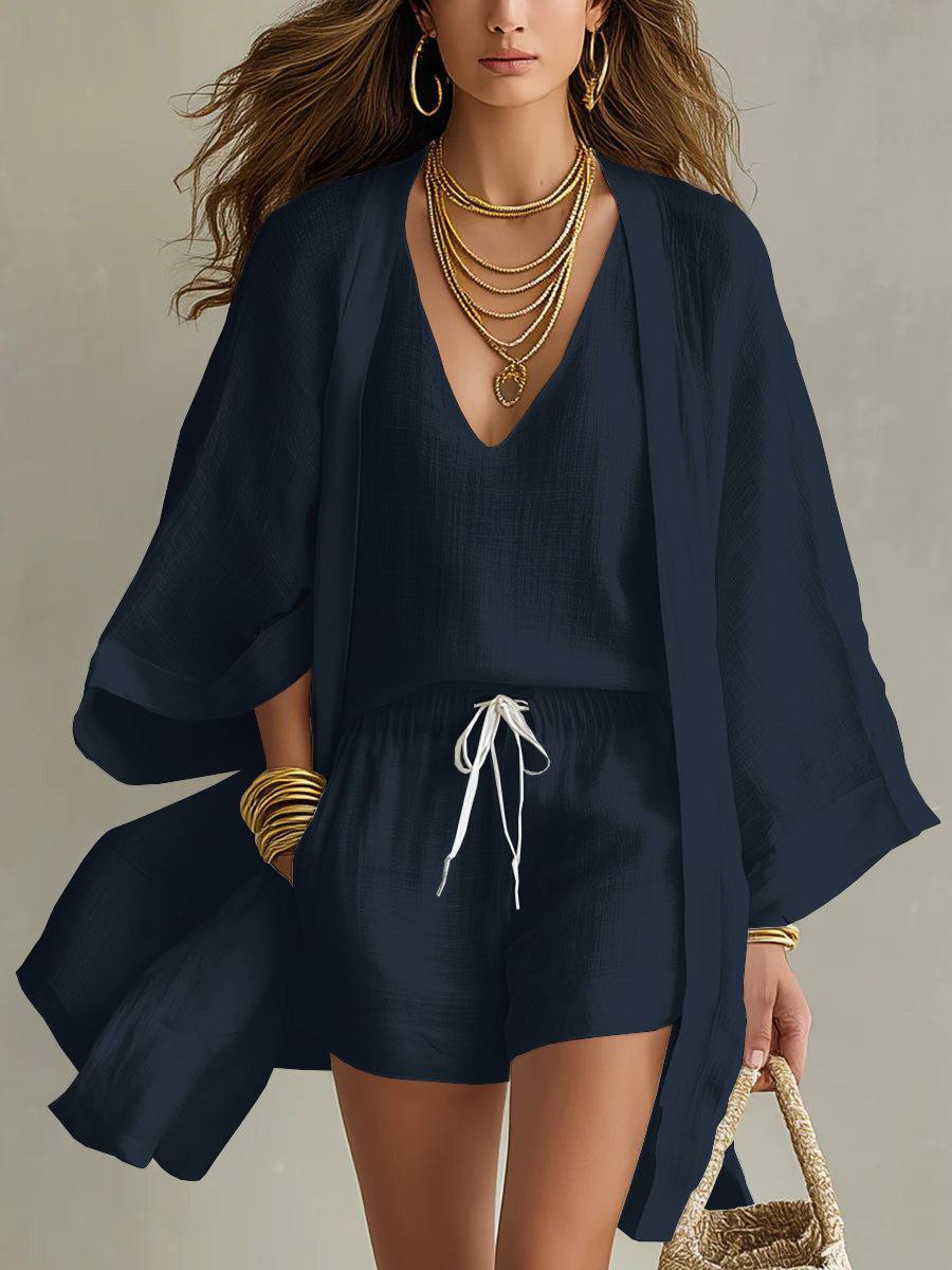 Aveline™ | Linen 3-Piece Summer Set