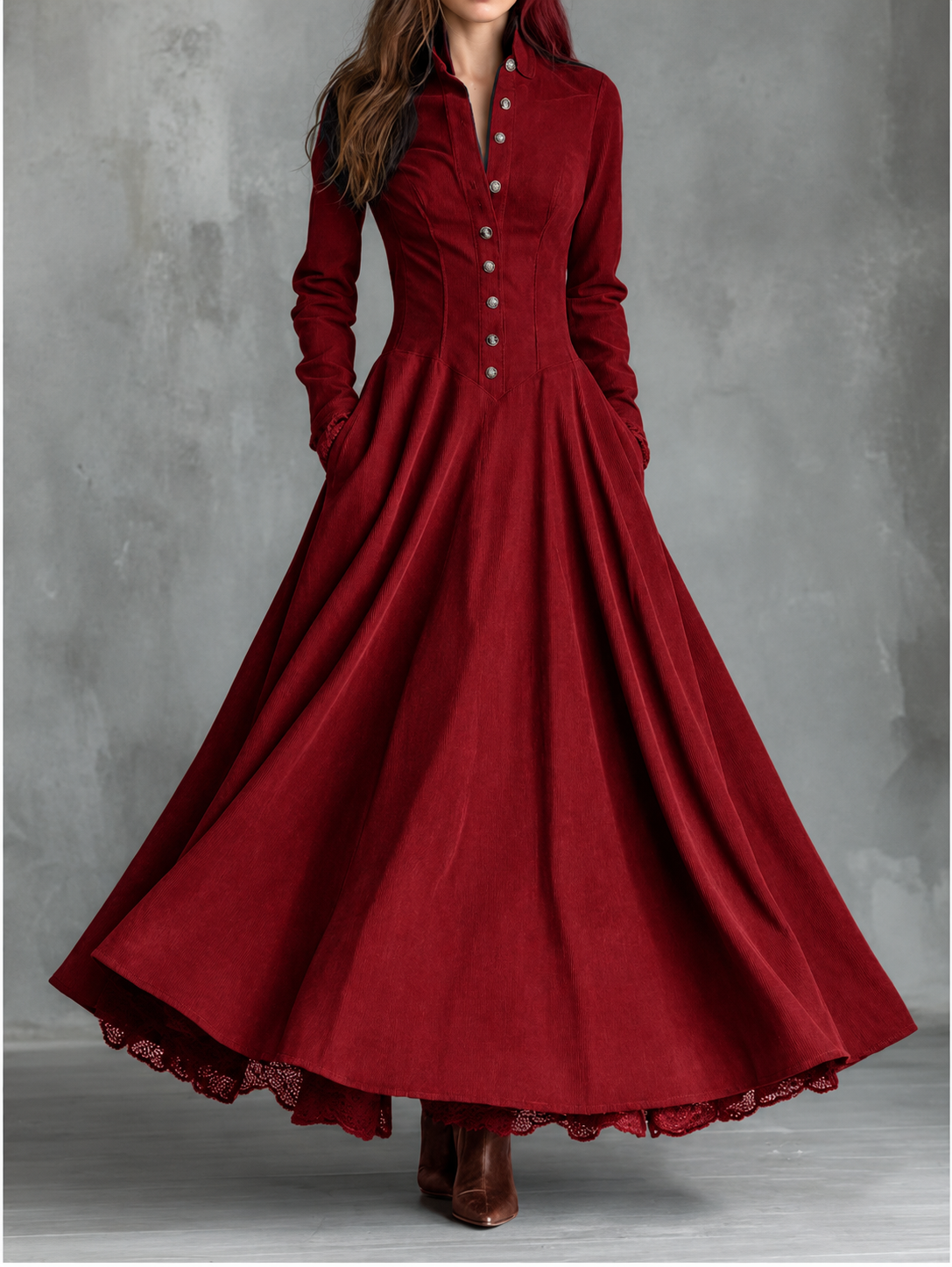 Clarissa | Button-Front Shirt Maxi Dress