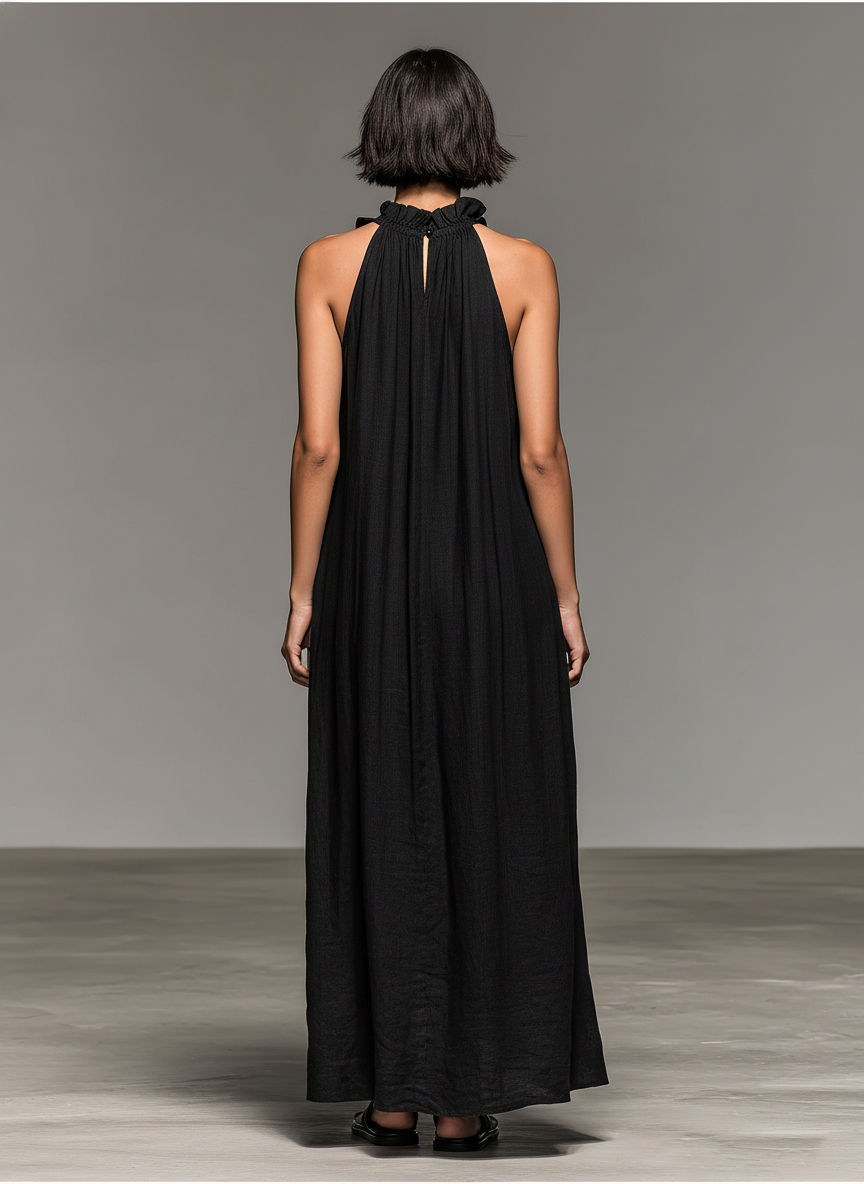 Esméa™ | Ruffle-Trim Linen-Blend Jumpsuit