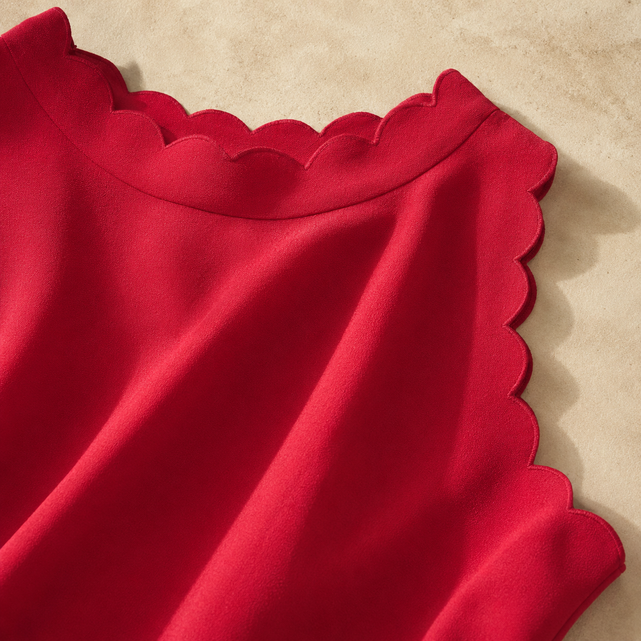 Mia™ | Scalloped Summer Mini Dress