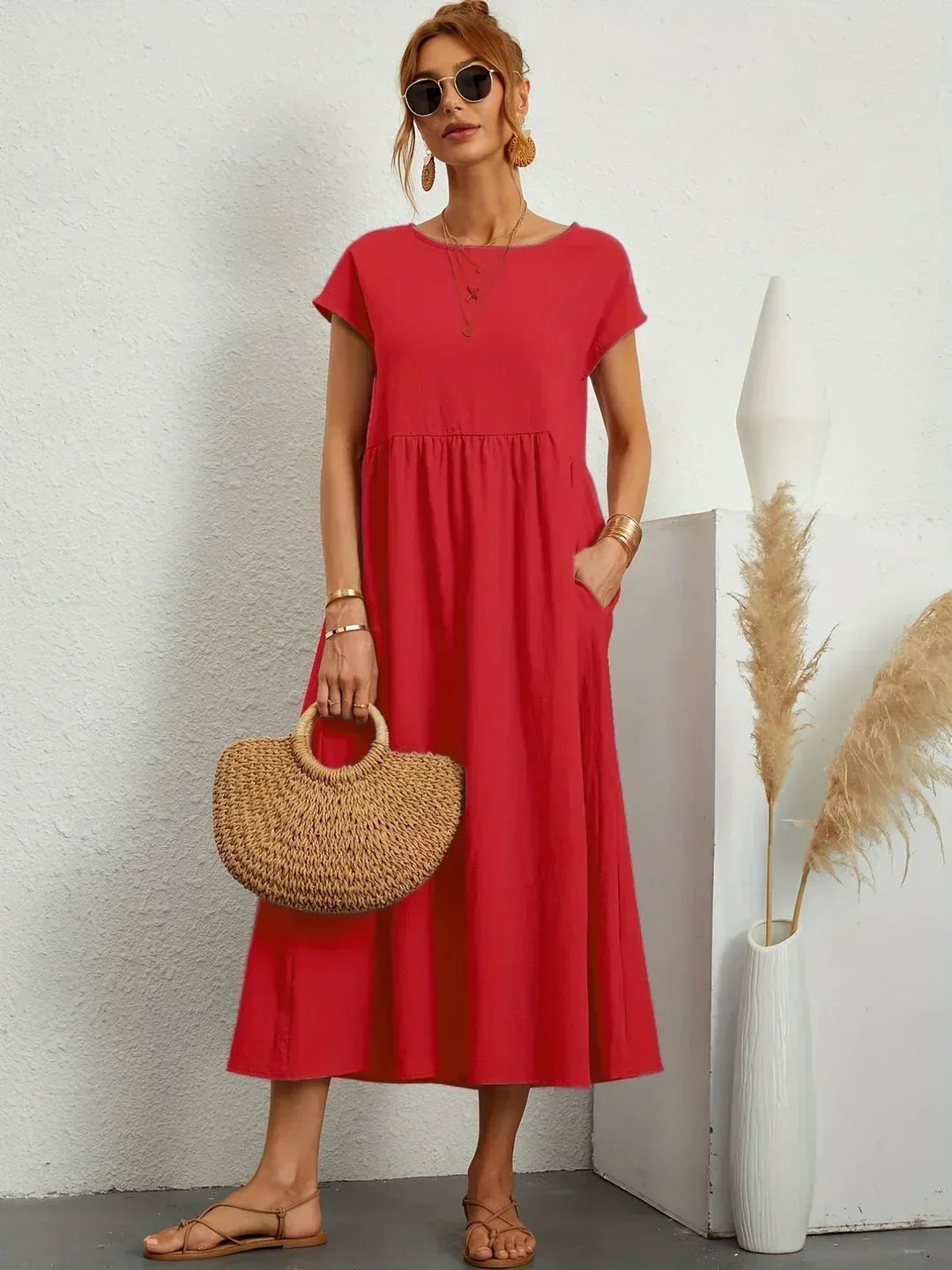 Graziella | Timeless Fluid Midi Dress